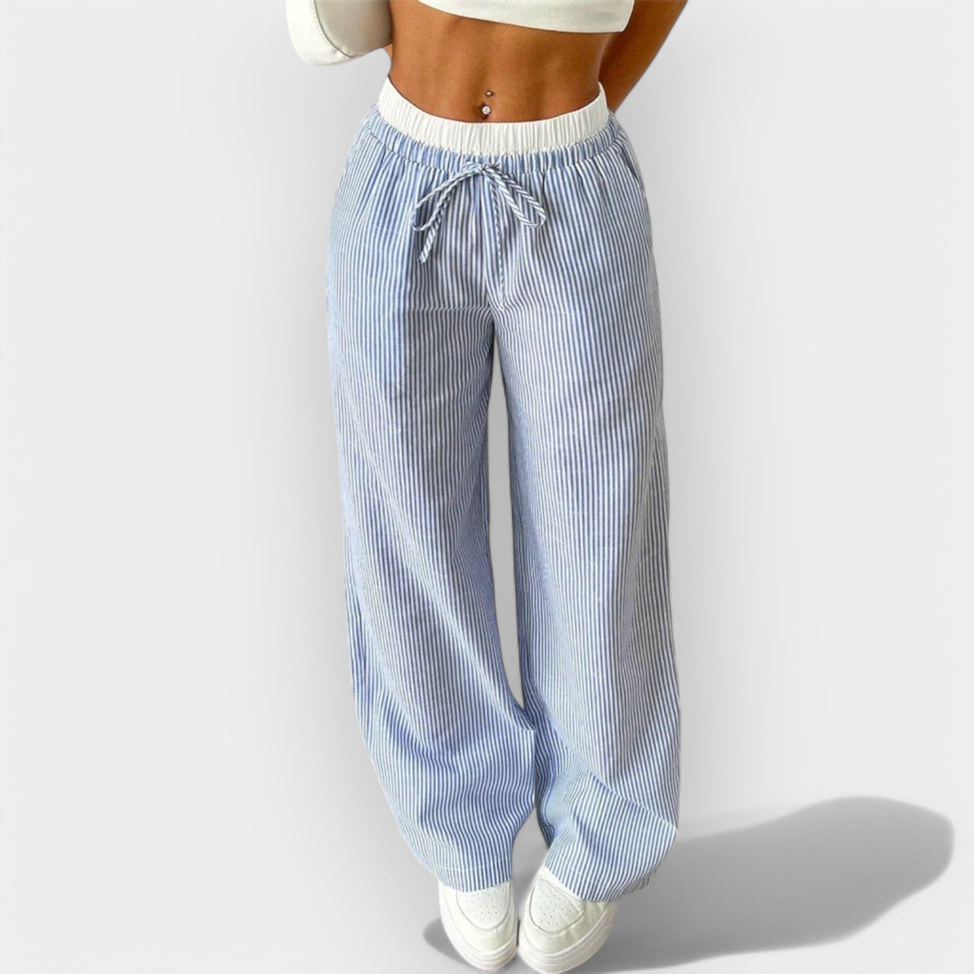 Φαρδύ Παντελόνι με Ρίγες