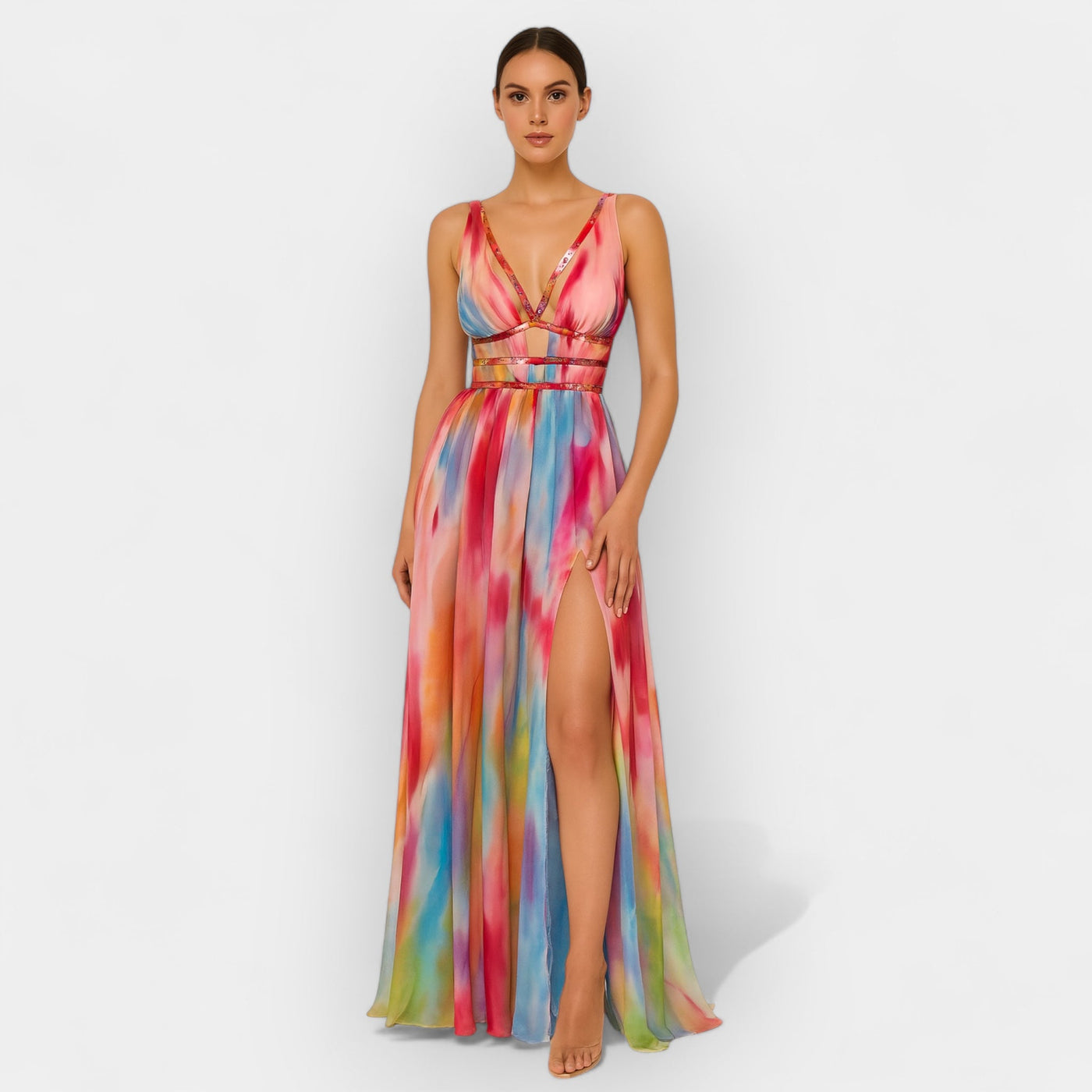 Μακρύ Φόρεμα Με Ντεγκραντέ